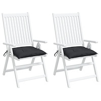 vidaXL Palldynor 2 st svart 50x50x7 cm oxfordtyg