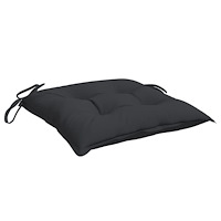 vidaXL Palldynor 2 st svart 50x50x7 cm oxfordtyg