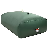 vidaXL Vattentank med kran vikbar 2100 L PVC
