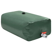 vidaXL Vattentank med kran vikbar 1500 L PVC