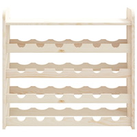 vidaXL Vinställ med hylla 67,5x25x60 cm massiv furu