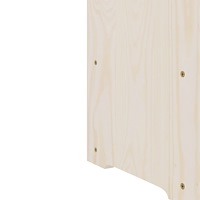 vidaXL Vinställ med hylla 67,5x25x60 cm massiv furu