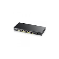 ZyXEL Communications Zyxel GS1900-8HP v3 PoE hanterad L2 Gigabit Ethernet (10/100/1000) Strömförsörjning via Ethernet (PoE) stöd Svart