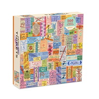 Troy Litten Galison Vintage Travel Tickets 500 Piece Puzzle