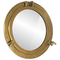 vidaXL Väggspegel Ø50 aluminium och glas