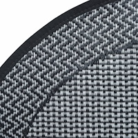 vidaXL Utomhusmatta ARAKIL grå Ø120 cm PP