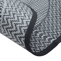 vidaXL Utomhusmatta ARAKIL grå Ø120 cm PP