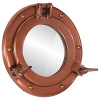 vidaXL Väggspegel Ø23 aluminium och glas
