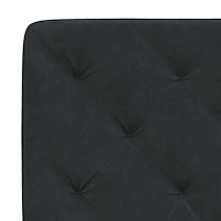 vidaXL Sängram med LED-belysning svart 140x200 cm sammet