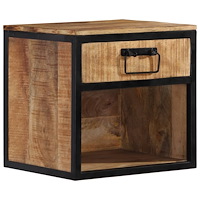 vidaXL Sängbord 40x35x40 cm massivt mangoträ