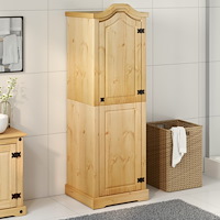 vidaXL Garderob Corona 55x52x170 cm massiv furu