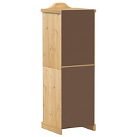 vidaXL Garderob Corona 55x52x170 cm massiv furu