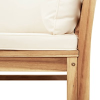vidaXL Loungegrupp för trädgården med dynor 9 delar massivt akaciaträ