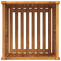 vidaXL Odlingslåda med foder 50x50x50 cm massivt akaciaträ