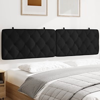vidaXL Dyna till huvudgavel svart 200 cm sammet