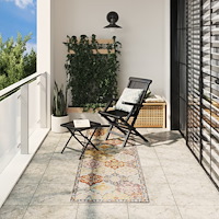 vidaXL Golvmatta ARBIZU inomhus/utomhus vintage design 80x250 cm