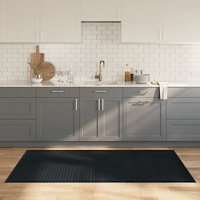 vidaXL Matta rektangulär grå 100x200 cm bambu