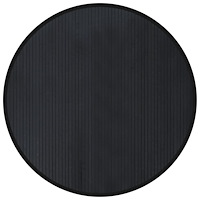 vidaXL Matta rund svart 100 cm bambu