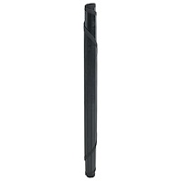 vidaXL Matta rund svart 100 cm bambu