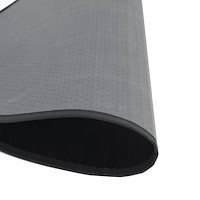 vidaXL Matta rund svart 100 cm bambu