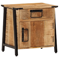 vidaXL Sängbord 40x30x42 cm massivt mangoträ