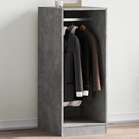 vidaXL Garderob betonggrå 48x41x102 cm konstruerat trä