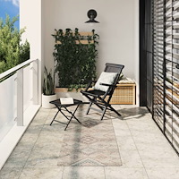 vidaXL Golvmatta ARBIZU inomhus/utomhus vintage design 80x250 cm