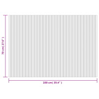 vidaXL Matta rektangulär grå 70x100 cm bambu