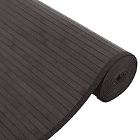 vidaXL Matta rektangulär mörkbrun 80x300 cm bambu
