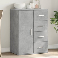 vidaXL Skänk betonggrå 59x39x80 cm konstruerat trä