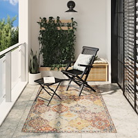 vidaXL Golvmatta ARBIZU inomhus/utomhus vintage design 140x200 cm