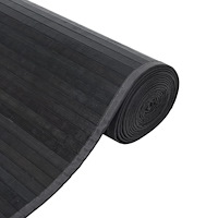 vidaXL Matta rektangulär grå 100x1000 cm bambu
