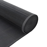 vidaXL Matta rektangulär grå 100x1000 cm bambu