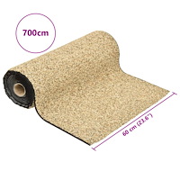 vidaXL Kantmatta naturlig sand 700x60 cm