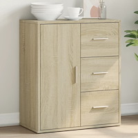 vidaXL Skänk sonoma-ek 60x31x70 cm konstruerat trä