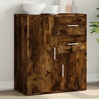 vidaXL Skänk rökfärgad ek 60x31x70 cm konstruerat trä