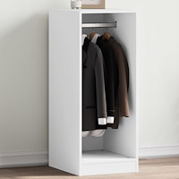 vidaXL Garderob vit 48x41x102 cm spånskiva