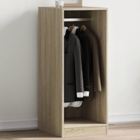 vidaXL Garderob sonoma-ek 48x41x102 cm konstruerat trä