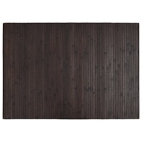 vidaXL Matta rektangulär mörkbrun 70x100 cm bambu