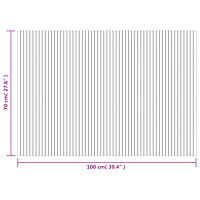 vidaXL Matta rektangulär mörkbrun 70x100 cm bambu