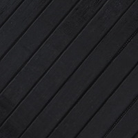 vidaXL Matta rektangulär svart 100x400 cm bambu