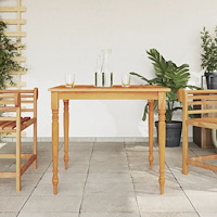vidaXL Bataviabord 85x85x75 cm massiv teak