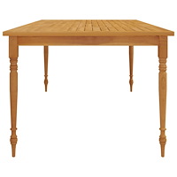 vidaXL Bataviabord 200x100x75 cm massiv teak