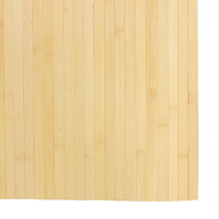 vidaXL Matta rektangulär ljus naturlig 80x100 cm bambu