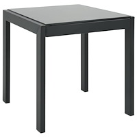 vidaXL Solsängar 2 st med bord textilene och stål
