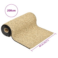 vidaXL Kantmatta naturlig sand 200x40 cm