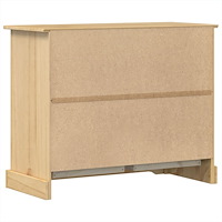 vidaXL Byrå Corona 101x45x82 cm massiv furu