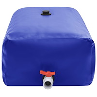 vidaXL Vattentank med kran vikbar 100 L PVC