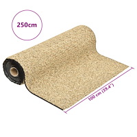 vidaXL Kantmatta naturlig sand 250x100 cm