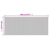 vidaXL Rumsavdelare brun 165x400 cm bambu